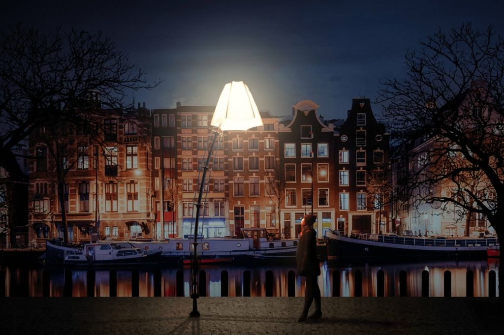 Salonboot met Amsterdam Light Festival